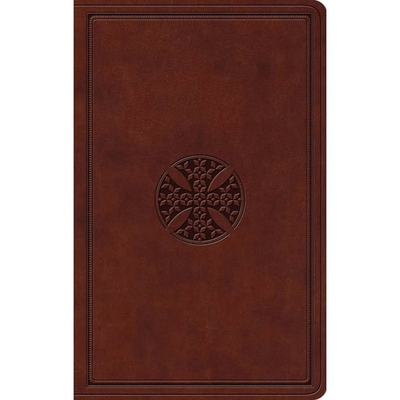 ESV Value Thinline Bible (Trutone, Brown, Mosaic Cross Design), (Hardcover)