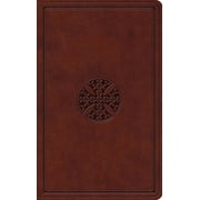 ESV Value Thinline Bible Trutone, Brown, Mosaic Cross Design, Hardcover