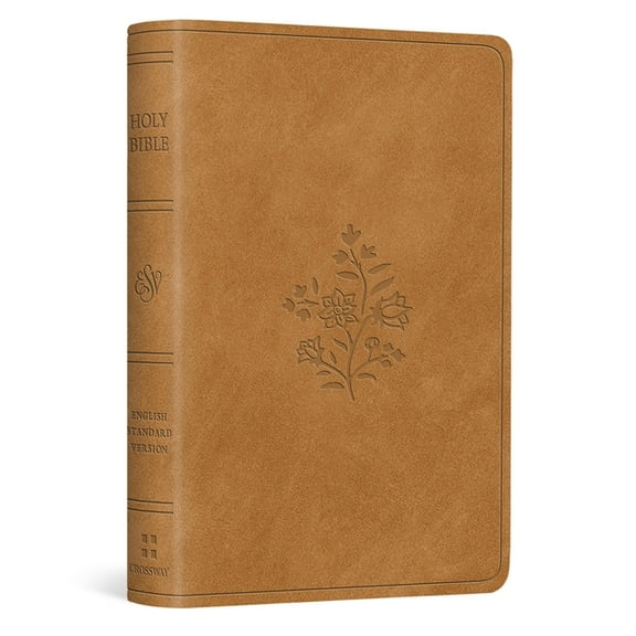 ESV Vest Pocket New Testament with Psalms and Proverbs, Red Letter (Trutone, Nubuck Caramel, Wildflower Design), (Hardcover)