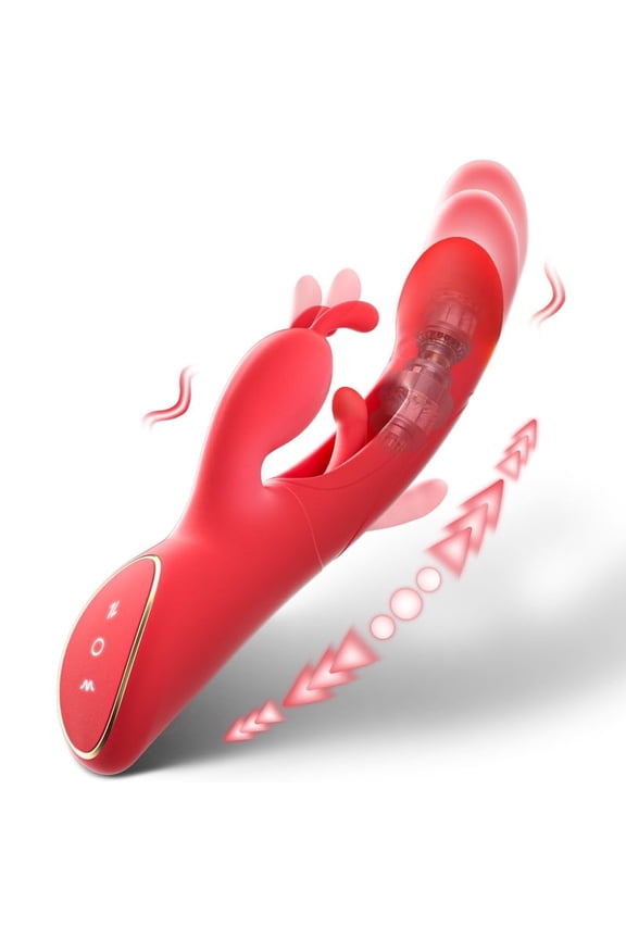 Female Sex Toys Thrusting Rabbit Vibrator for Women with 7 Powerful Vibrations & 4 Flapping Modes, Waterproof Adult Toy