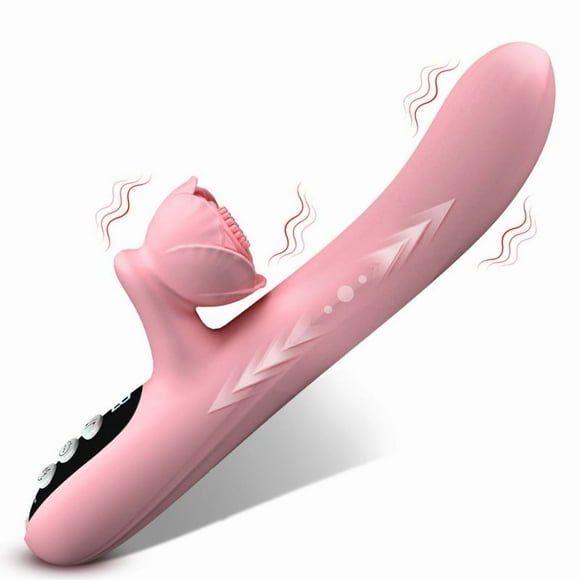 ESVOW Thrusting Rose Vibrator for Women Pleasure Female Sex Toys with 7 Vibrating & 7 Telescopic & Heating Modes Waterproof Silicone Adult Toy Stimulator for Couples