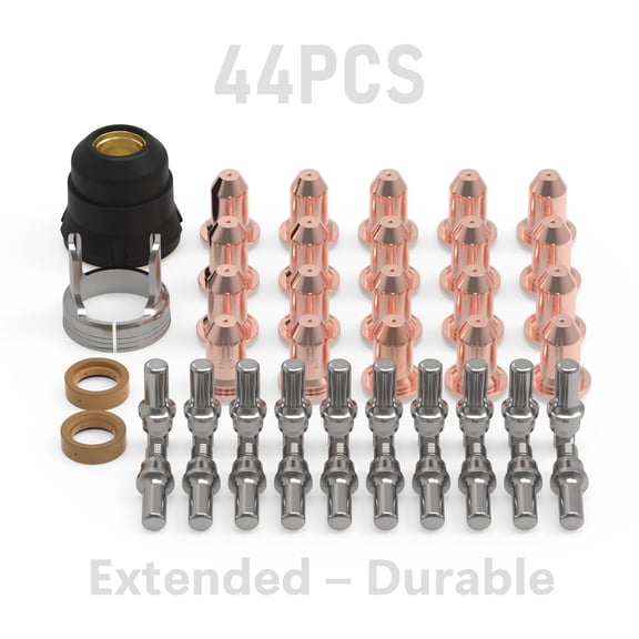 ESWELDER 44PCS IPT40 Plasma Cutter Consumables Kit with Extended Nozzles & Electrodes