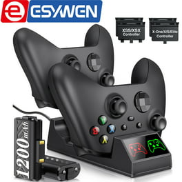 EEEkit Charging Station Fit for Xbox Series X/S, Xbox One/One S/X/Elite  Controllers, Dual Controller Fast Charging Dock with 2x1400 mAh  Rechargeable