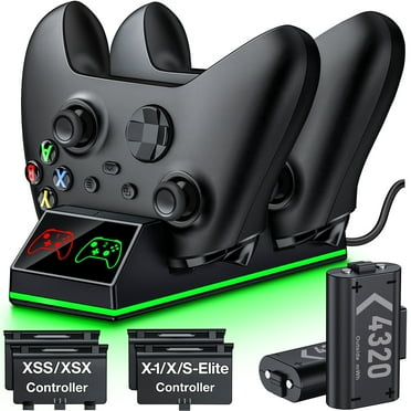ESYWEN Controller Charger for Xbox One, Xbox Controller Charging Station with 2 x 4320mWh Rechargeable Battery Packs for Xbox Series X/S/One X/S/Elite,Xbox Accessories