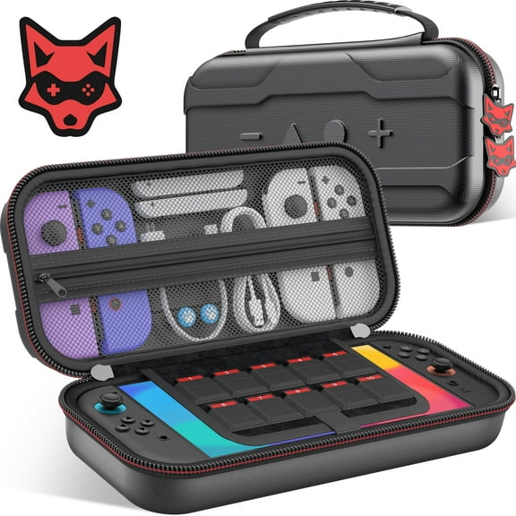 ESYWEN Switch 2 Carrying Case, Compatible with Switch/OLED  EVA Hard Shell with PU Waterproof Surface