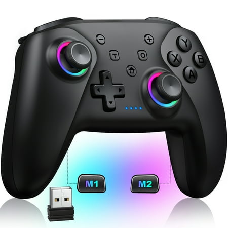 Switch Controller for Nintendo Switch 2/Oled, ESYWEN Pro Controller for PC with Hall Joystick, Programmable