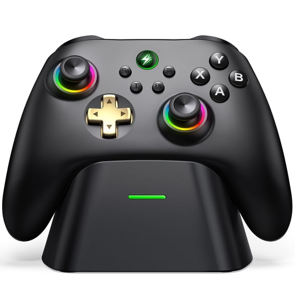 ESYWEN Wireless PC Controller with Charging Dock, with Hall Effect Joysticks & Triggers, Compatible with Switch, Switch  2