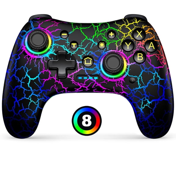 ESYWEN Wireless Pro Controller for NS/NS 2/Lite/OLED/PC with Programmable, Hall Joystick, Turbo