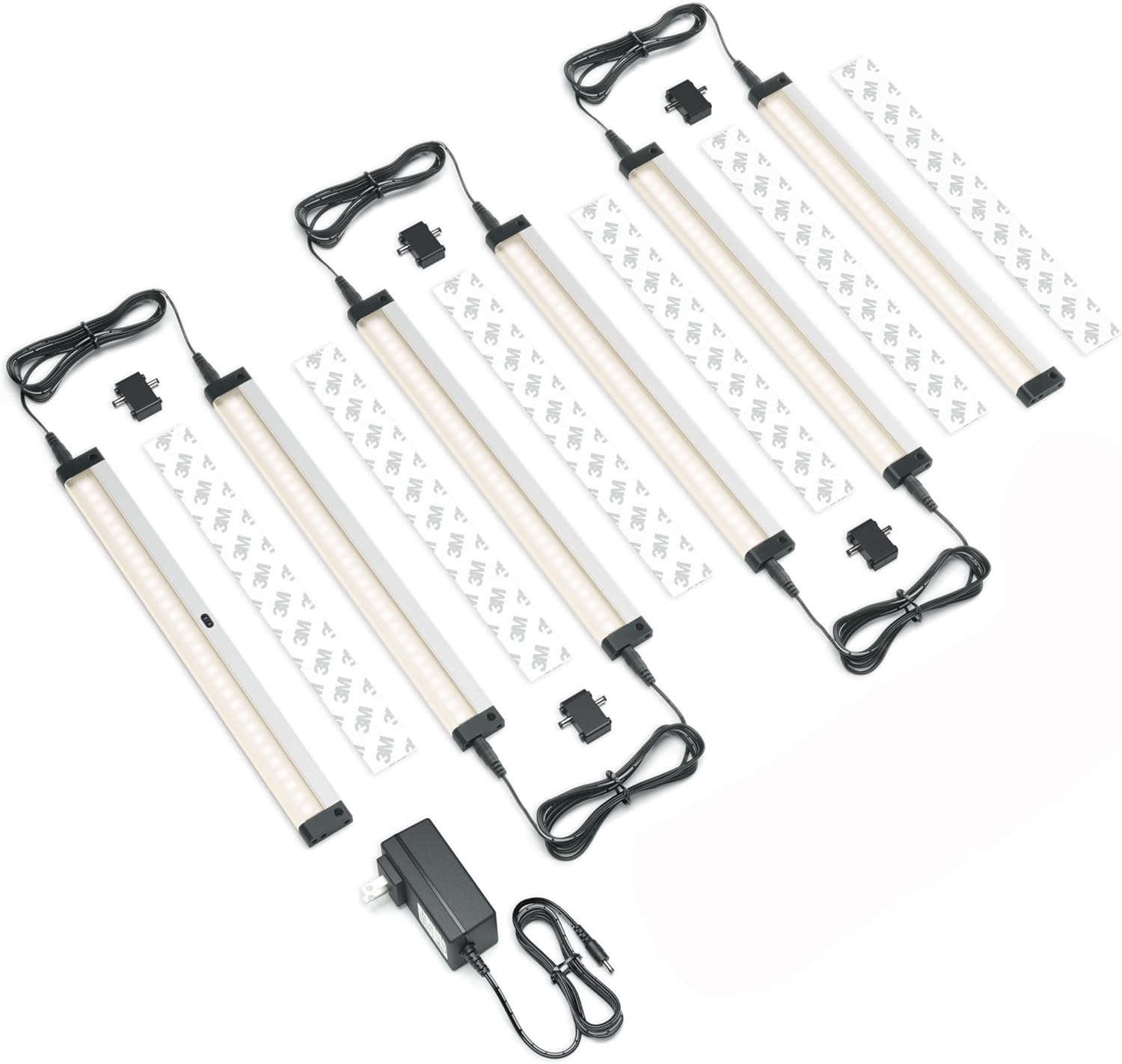 EShine Hand Wave Activated Under LED Lighting Kit, Dimmable, 3