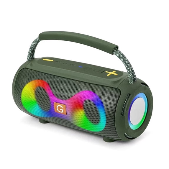 ET-312 Portable Bluetooth 5.3 Speaker with RGB Ambient Light, Large Dual Diaphragm for Premium Hi-Fi Sound & Low Latency, Ideal for Home, Car, Outdoor & Parties