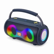ET-312 Portable Bluetooth 5.3 Speaker with RGB Ambient Light, Large Dual Diaphragm for Premium Hi-Fi Sound & Low Latency, Ideal for Home, Car, Outdoor & Parties