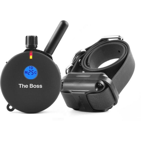 E-Collar ET-800 "The Boss" Educaror Remote Trainer E-Collar - 1 Mile Range - Features 100 Levels of Safe Stimulation, Tapping Sensation, Night Light, Waterproof