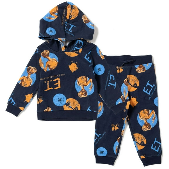 ET E.T. The Extra-Terrestrial Fleece Pullover Hoodie and Pants Outfit Set Toddler to Big Kid