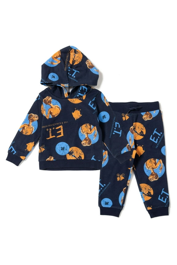 ET E.T. The Extra-Terrestrial Fleece Pullover Hoodie and Pants Outfit Set Toddler to Big Kid
