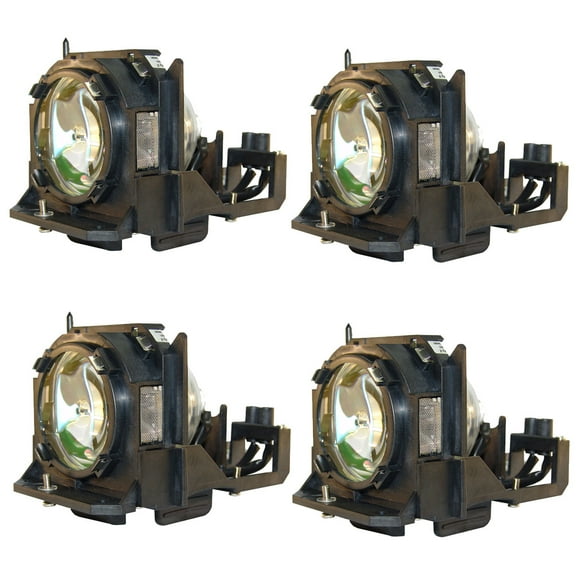 Jaspertronics ET-LAD10000F Lamp & Housing 4 Pack for Panasonic Projector PT-D10000 PT-DW10000U TH-DW10000 & More 1 Year Warranty 4 Unit per pack