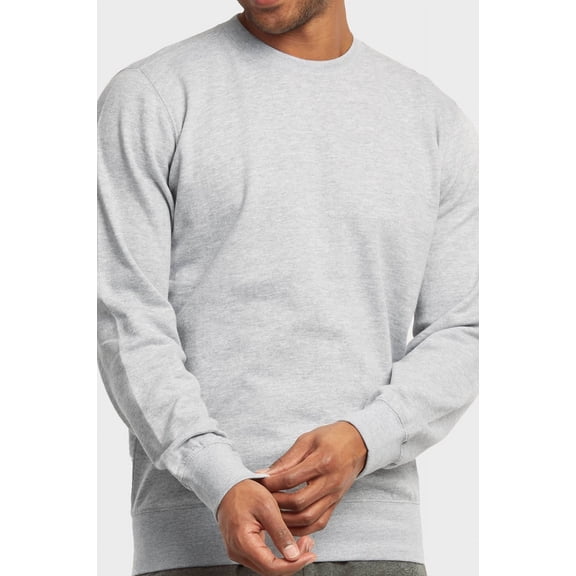 ET TU Men's Crew Neck Lightweight Cotton Blend Pullover Sweatshirt Top