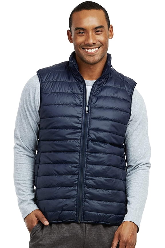 Men's Lightweight Puffer Vest L, Navy