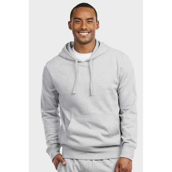 ET TU Men's Lightweight Pullover Fleece Hoodie Sweatshirt w/Side Pockets