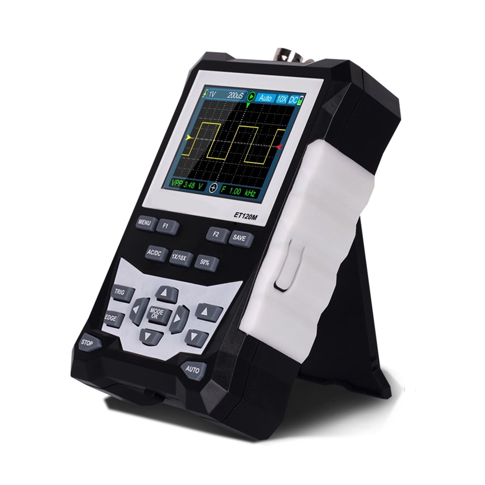 ET120M Digital Oscilloscope Professional 500MS/s 120MHz One Key Auto Laboratory Electrical Repair Portable Storage ,Professional Designed