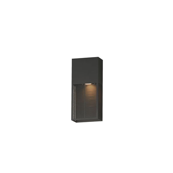 ET2 E30392-ABZ 14 in. LED Grate-Outdoor Wall Sconce, Architectural Bronze