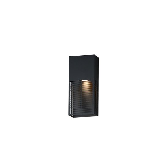 ET2 E30392-BK 14 in. LED Grate-Outdoor Wall Sconce, Black