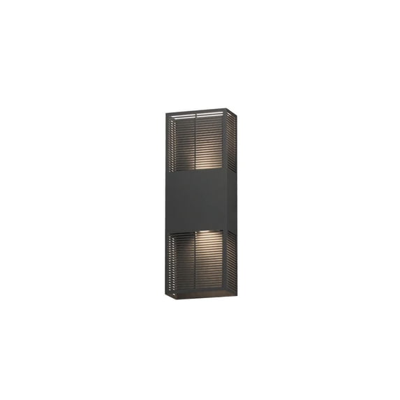 ET2 E30393-ABZ 18 in. LED Grate-Outdoor Wall Sconce, Architectural Bronze