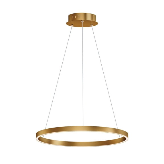ET2 E52724-GLD 24 in. Groove 5CCT-Single Pendant, Gold