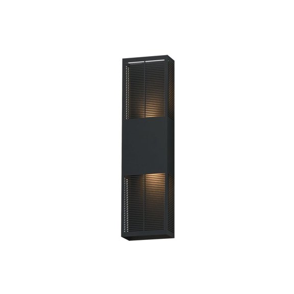 ET2 E30394-BK 24 in. LED Grate-Outdoor Wall Sconce, Black