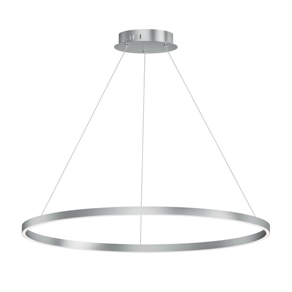 ET2 E52728-AL 40 in. Groove 5CCT-Single Pendant, Brushed Aluminum