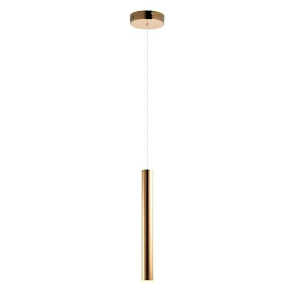 ET2 E10011-RG Flute LED 3 in. Rose Gold Mini Pendant Ceiling Light
