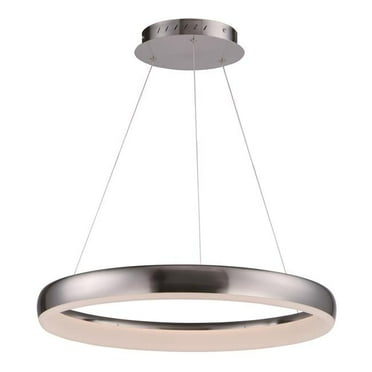 ET2 E10030-SN 24 in. Inner Tube LED Single Pendant Ceiling Light, Satin Nickel