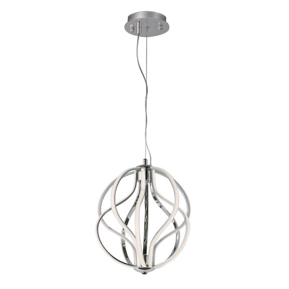 ET2 E21172-PC Aura LED Polished Chrome Pendant Ceiling Light