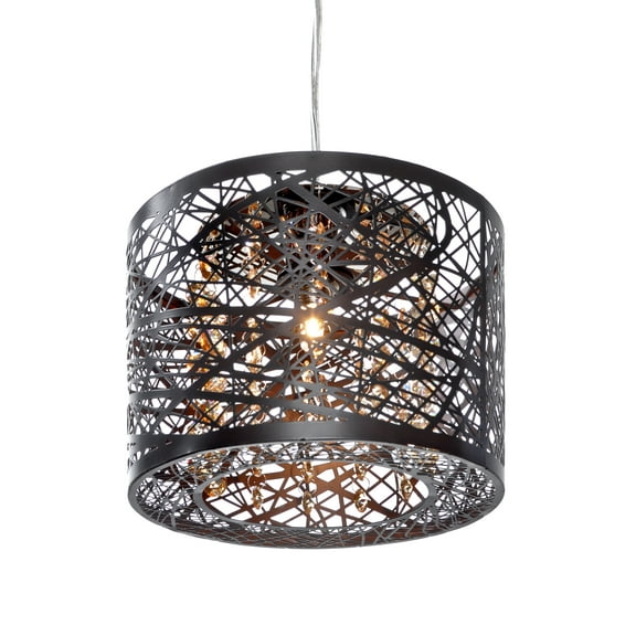 ET2 E21306-10BZ Inca 1 Light Bronze Contemporary Mini Pendant