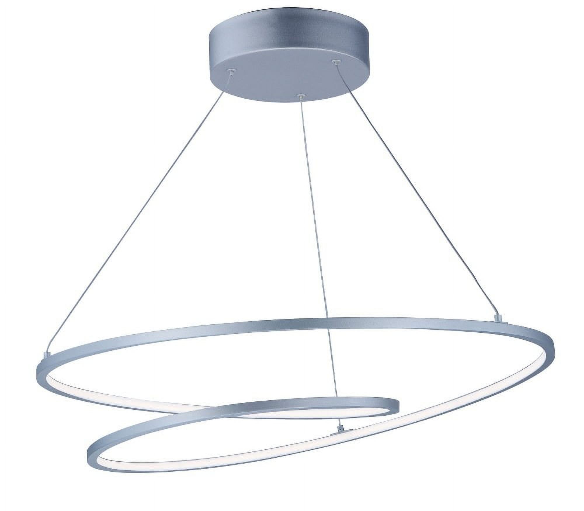 ET2 E21325-MS Cycle LED 25 in. Matte Silver Entry Foyer Pendant Ceiling Light - image 1 of 10