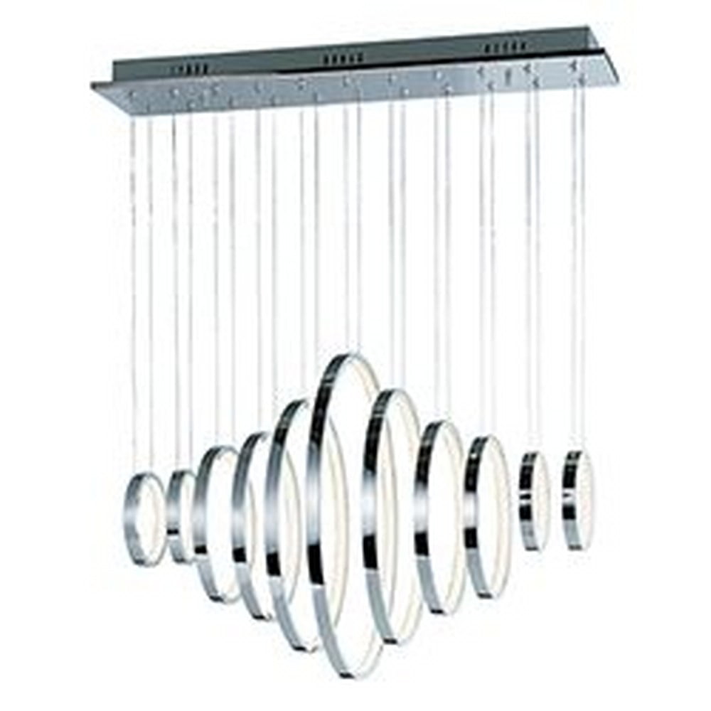 Polished Chrome 143" LED Linear Pendant Light