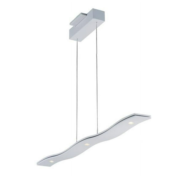 ET2 E22822-MW Roller 1 Light Matte White Linear Pendant Ceiling Light, 37 in.