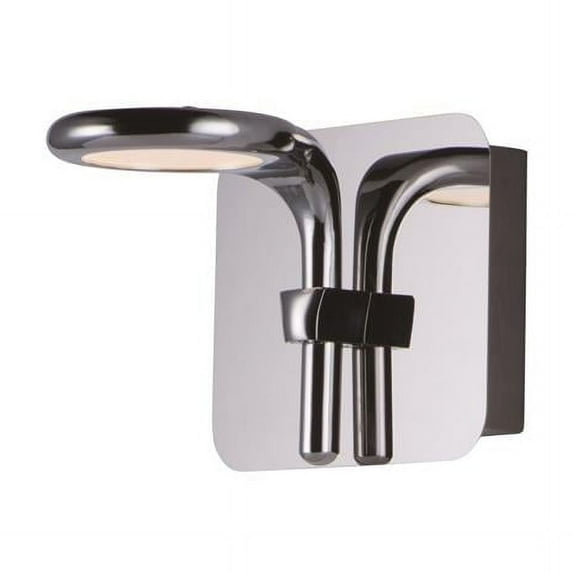 ET2 E24141-PC 7 in. Cobra LED One-Light Wall Sconce Light, Polished Chrome
