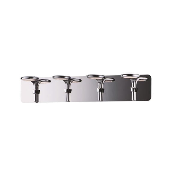 ET2 E24144-PC 28 in. Cobra LED Four-Light Bath Vanity Wall Light, Polished Chrome