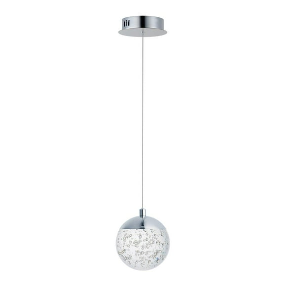 ET2 E24261-91PC Orb II 1-Light Pendant Ceiling Light, Polished Chrome