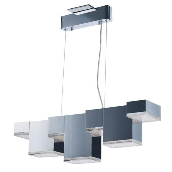 ET2 E24466-160PC Pizzazz LED 12 in. Polished Chrome Pendant Ceiling Light