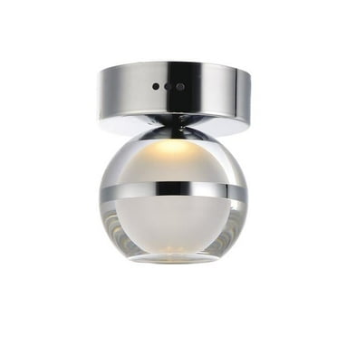 ET2 E24590-93PC Swank 1-Light Wall Sconce & Flush Mount, Polished Chrome