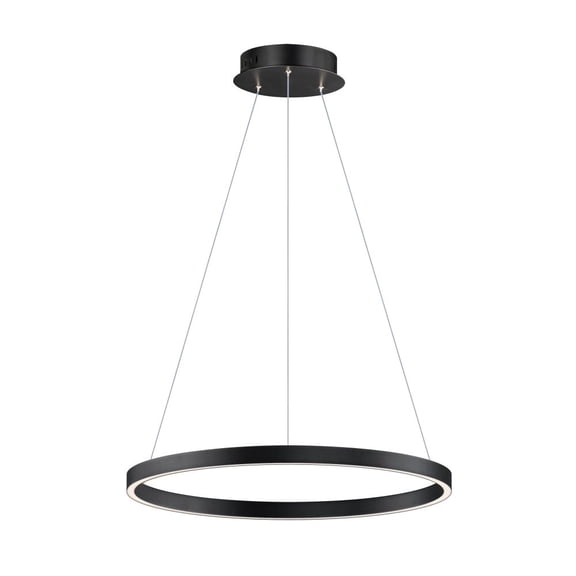 ET2 E52724-BK 1.25 x 24 in. 5CCT Groove Single Pendant, Black