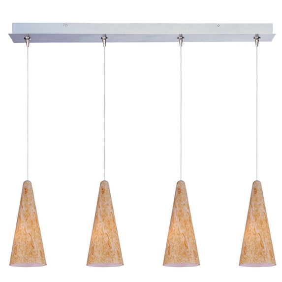 ET2 E94930-103SN Lava 4-Light RapidJack Pendant and Canopy