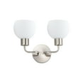 thumbnail image 1 of ET2 Lighting 11272SWSN Coraline 2-Light Wall Sconce in Satin Nickel, 1 of 5