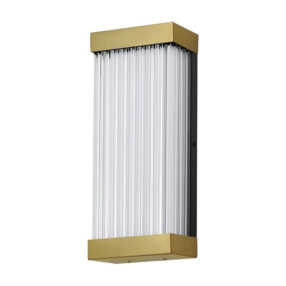ET2 Lighting - Acropolis - 15W 1 LED Outdoor Wall Mount-14 Inches Tall and 6