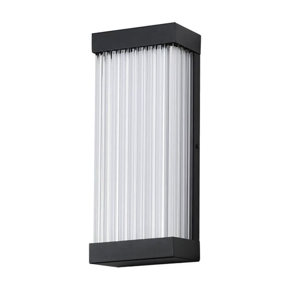 E30230-122BK-ET2 Lighting-Acropolis - 15W 1 LED Outdoor Wall Mount-14 Inches Tall and 6 Inches Wide-Black Finish