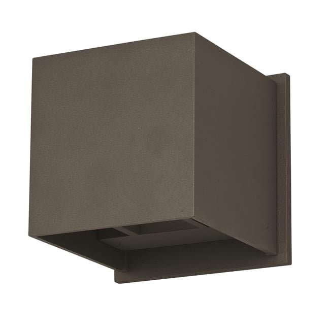 Alumilux Dual LED Bronze Outdoor Wall Sconce, Dimmable 6W