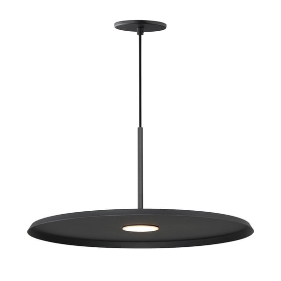 E34002-BK-ET2 Lighting-Berliner - 12W 1 LED Pendant-9 Inches Tall and 19.75 Inches Wide-Black Finish -Traditional Installation