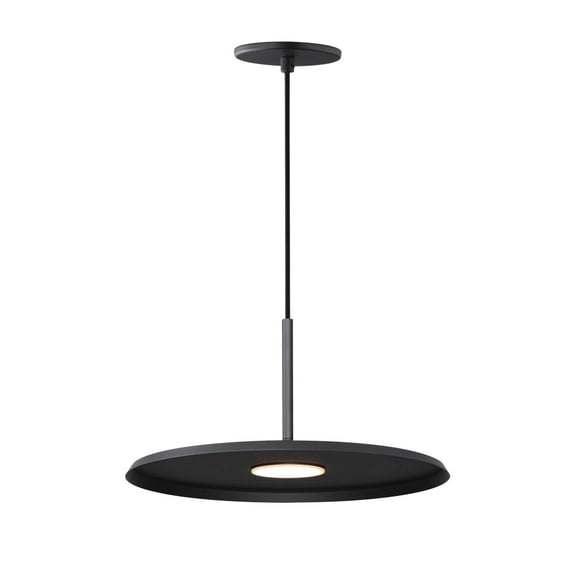 E34001-BK-ET2 Lighting-Berliner - 8W 1 LED Pendant-6.75 Inches Tall and 13.75 Inches Wide-Black Finish -Traditional Installation