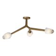 thumbnail image 1 of ET2 Lighting - Blossom - 27 Inch 12W 3 LED Flush Mount-Natural Aged Brass Finish, 1 of 5